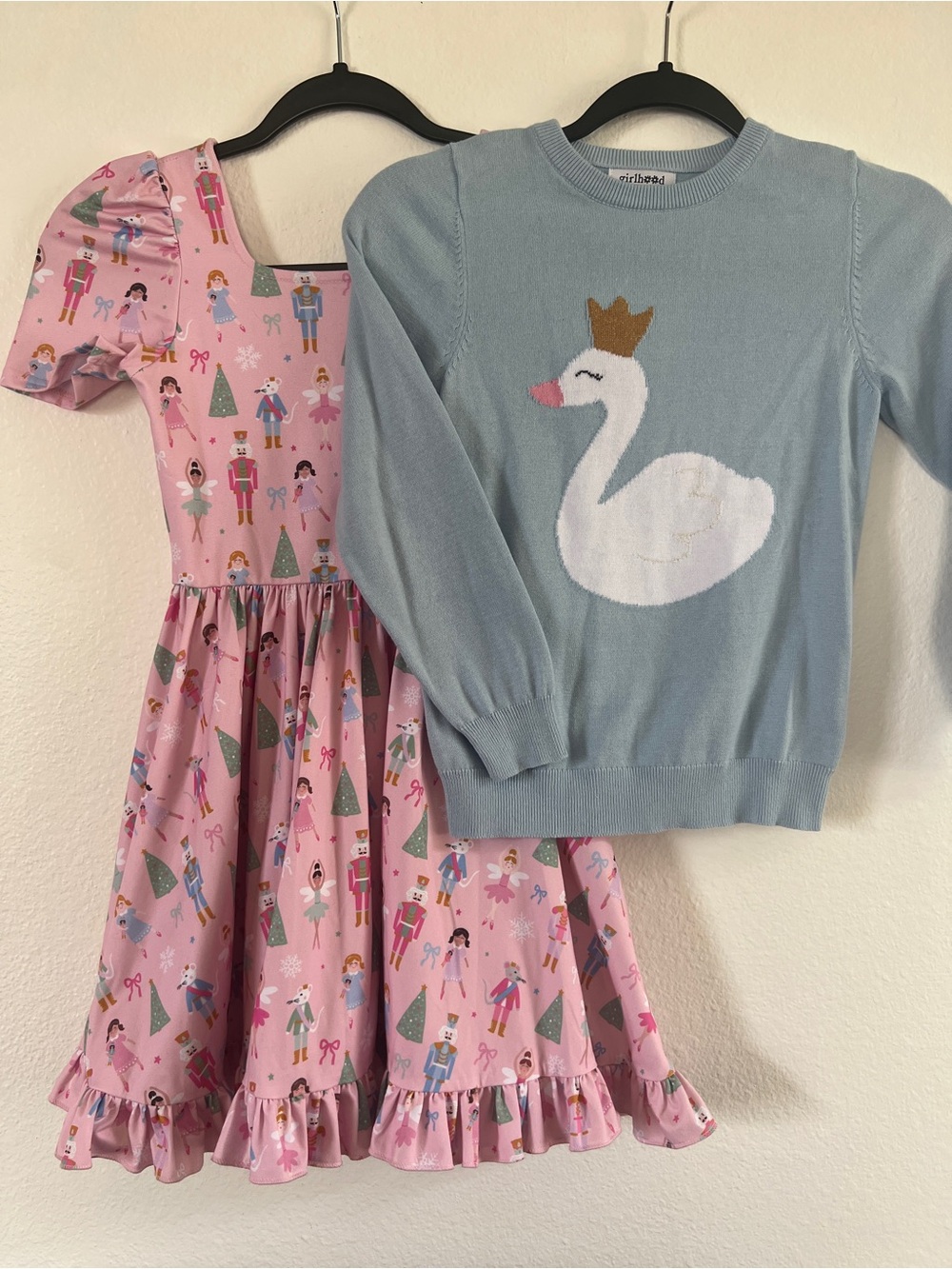 Pink Nutcracker Mod Twirl + Swan Princess Sweater